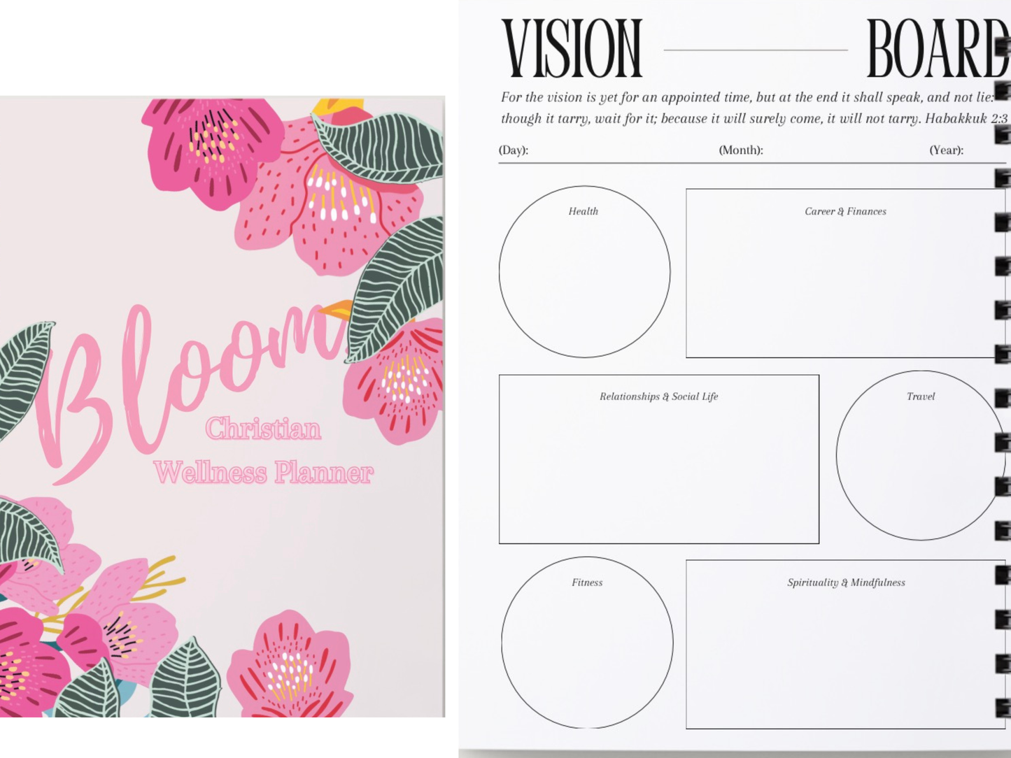 BLOOM Digital Christian Wellness Planner
